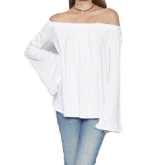 Michael Lauren Tops - MICHAEL LAUREN REVOLVE Carmello Women's size Small Long Bell Sleeve Off Shoulder